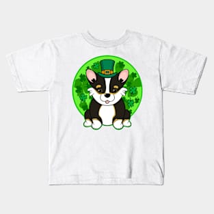 Corgi St Patricks Day Kids T-Shirt